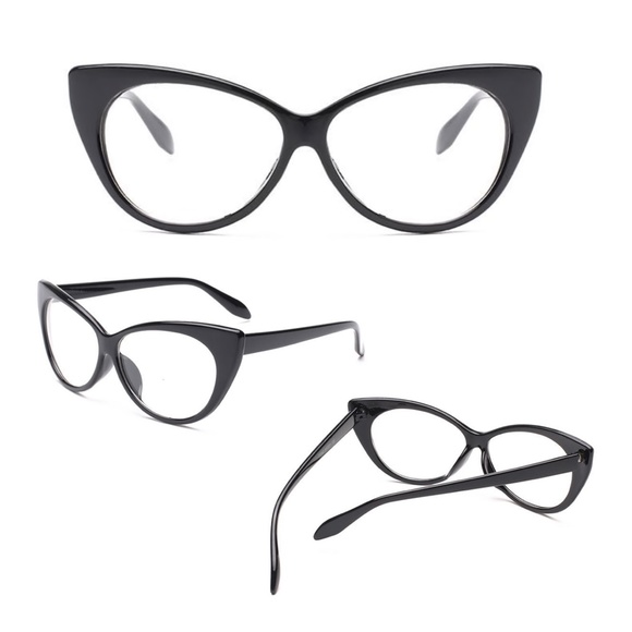 🌸 CAT EYE GLASSES ROCKABILLY PIN UP VINTAGE FRAME HELL BUNNY COSPLAY BETSEY - Picture 7 of 8